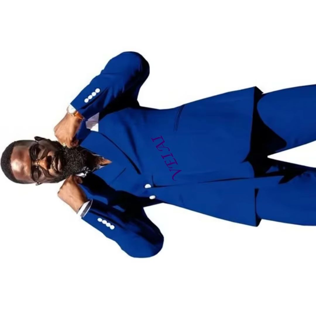 Men'S Formal Wear - CustomizedChic Blue 3-Piece Slim Fit Men's