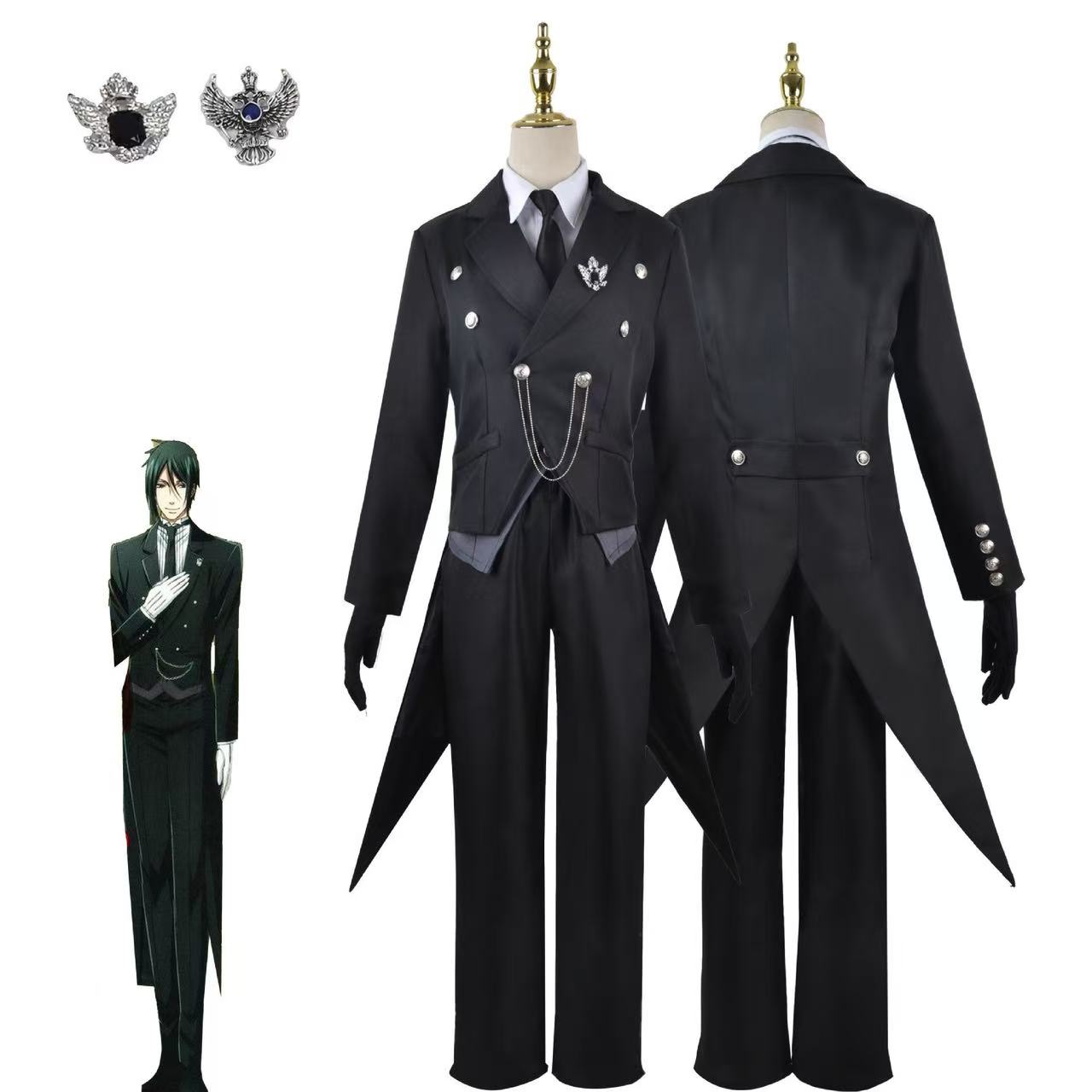 Cosplay costume Sebastian's fu - огляд і ціна Japan Formal Wear Men