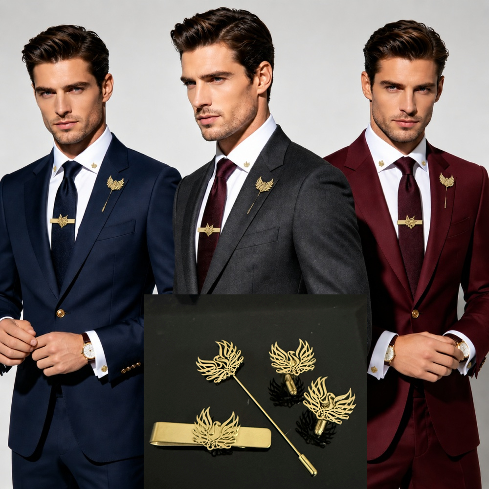 Custom Cufflink Tie Set Bar Pe - огляд і ціна Men'S Formal Wear