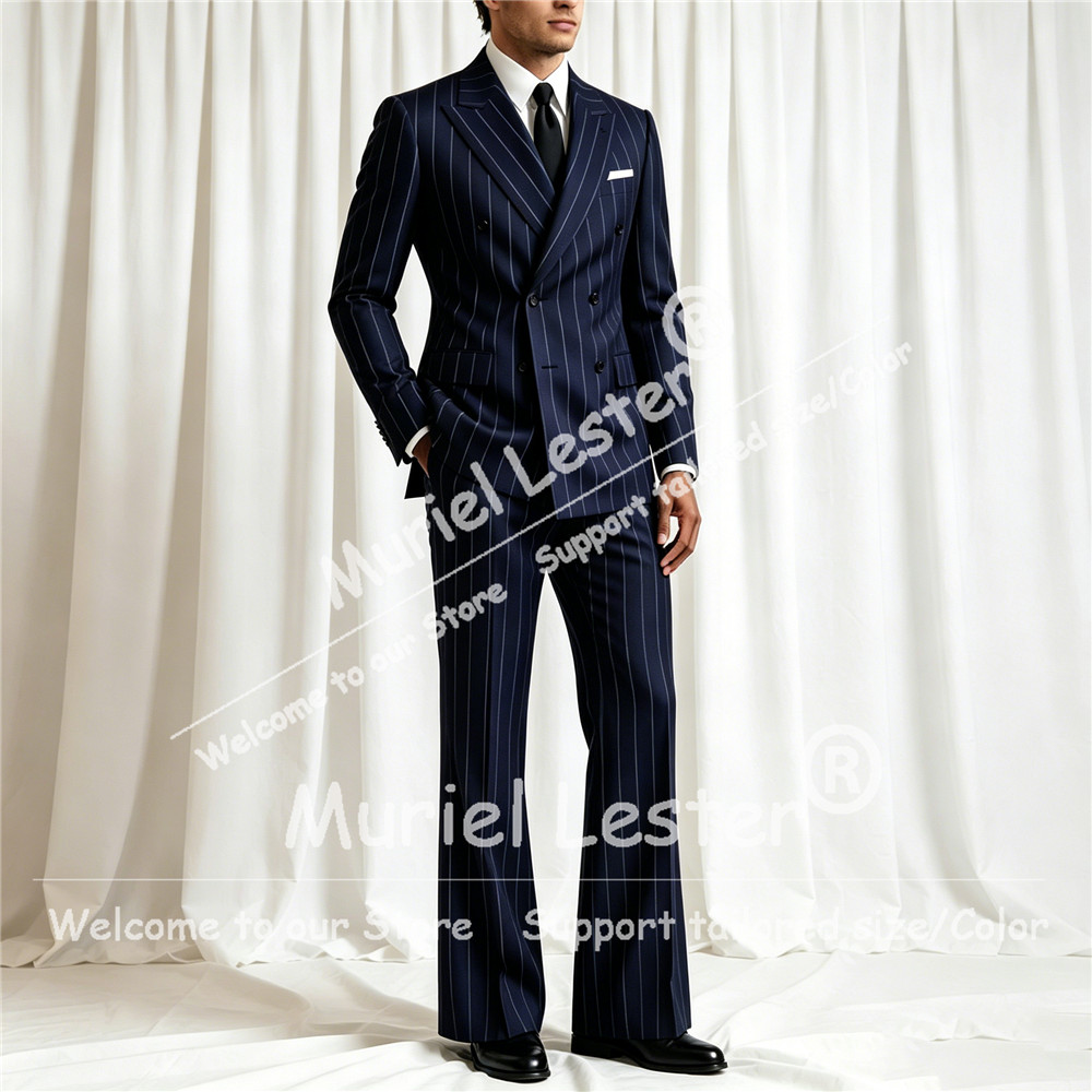 Elegant Stripes Suit Men 2 Pie - огляд і ціна Men'S Formal Wear