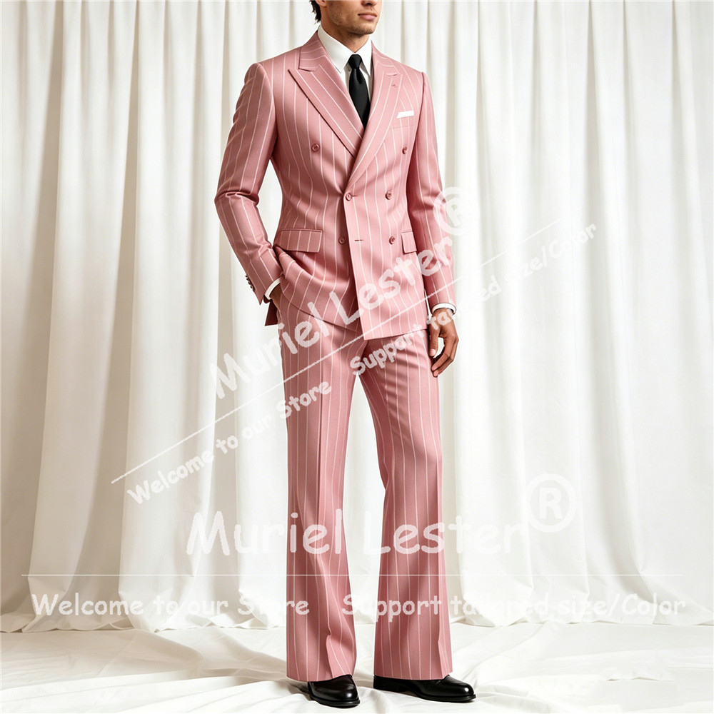 Elegant Stripes Suit Men 2 Pie - огляд і ціна Men'S Formal Wear