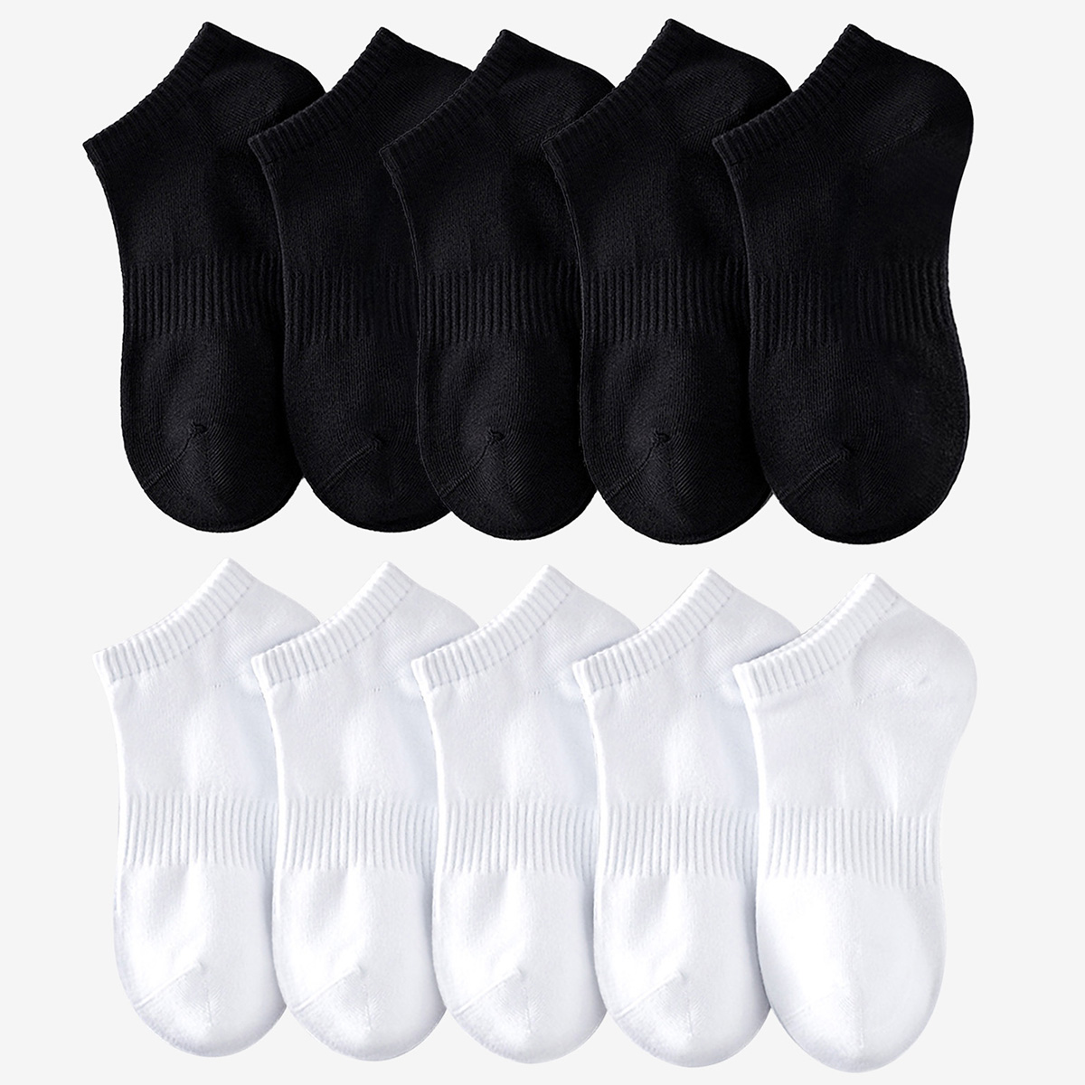 1/5 Pairs Unisex White & Black - огляд і ціна Sock Garter Men