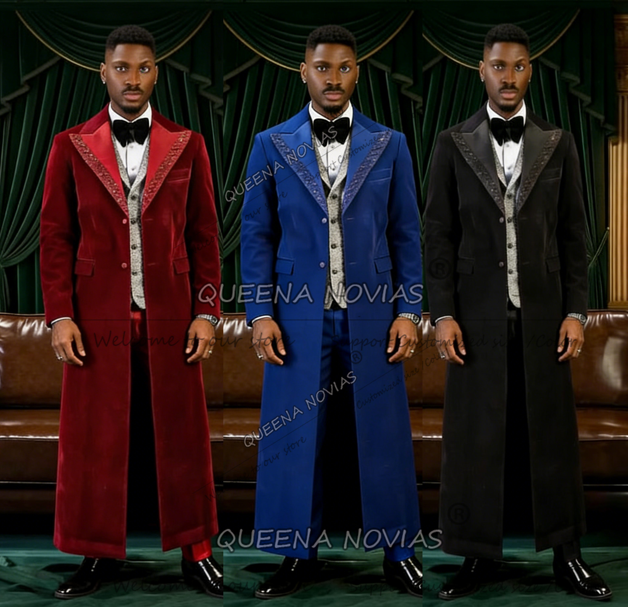 Unique Design Men Suit Long Cu - огляд і ціна Unique Men'S Formal Wear