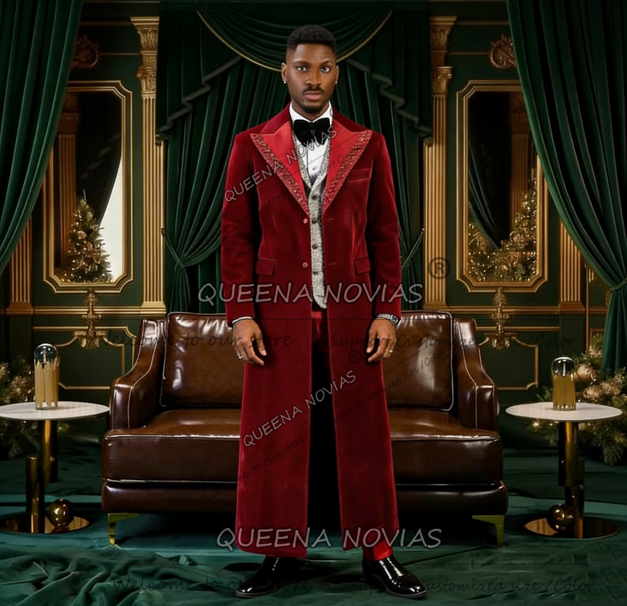 Unique Design Men Suit Long Cu - огляд і ціна Unique Men'S Formal Wear